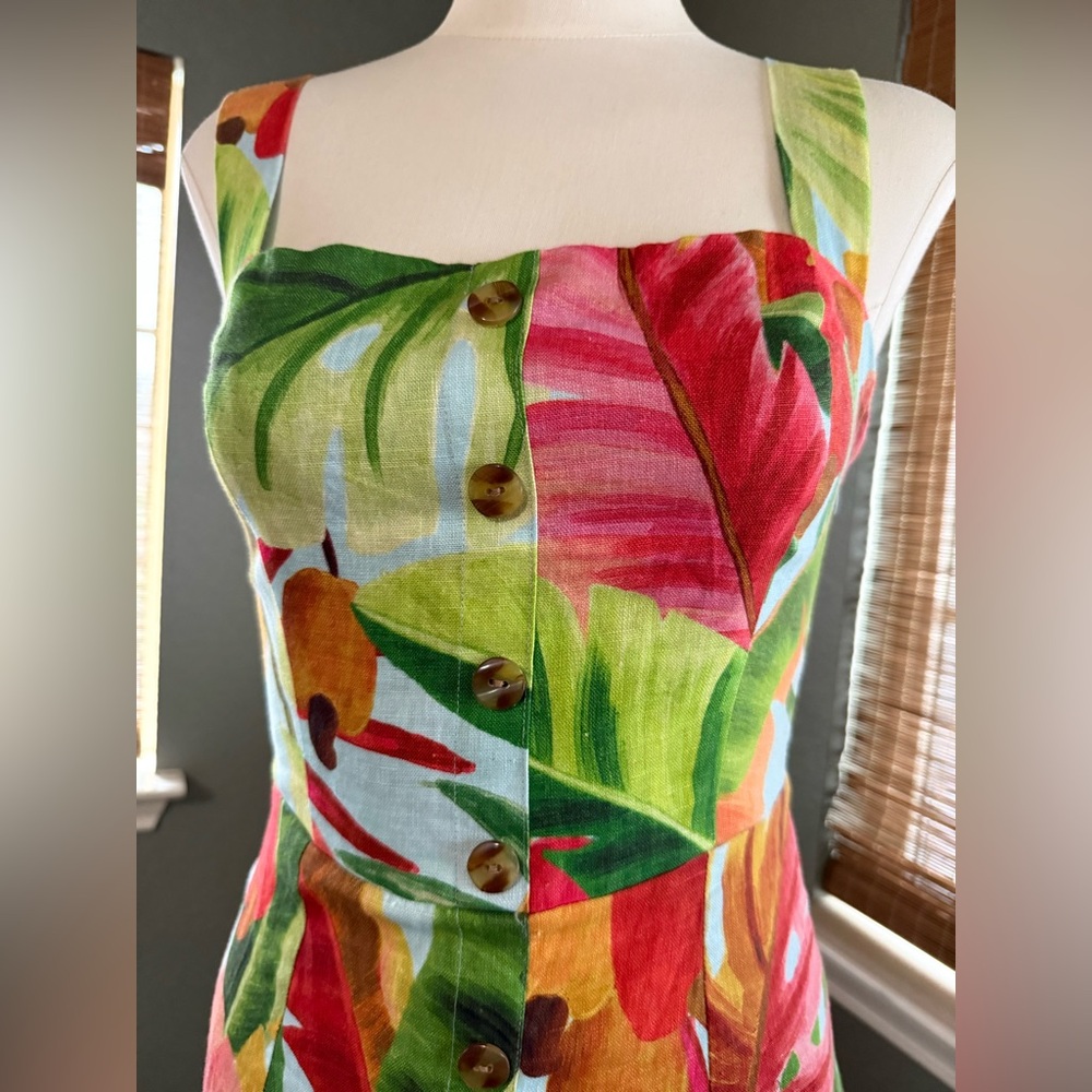 FARM Rio Tropical Leaf Print Sundress - Picture 2 of 5